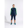 Veste de survêtement Femme Joma Elite XI Dark Navy Green Fluor face