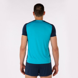 Maillot de running Joma Record II Turquoise Fluor Dark Navy face 2