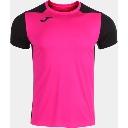 Maillot de running Joma Record II Pink Fluor Black face