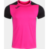 Maillot de running Joma Record II Pink Fluor Black face