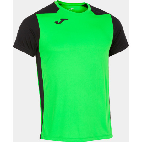 Maillot de running Joma Record II Green Fluor Black face