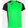 Maillot de running Joma Record II Green Fluor Black face