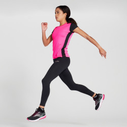 Maillot de running Femme Joma Record II Pink Fluor Black face 2