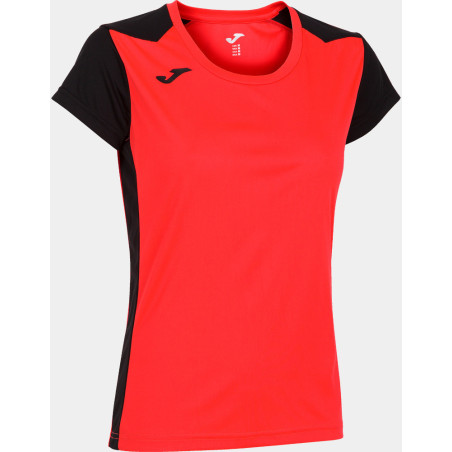 Maillot de running Femme Joma Record II Coral Fluor Dark Royal face