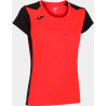 Maillot de running Femme Joma Record II Coral Fluor Dark Royal face