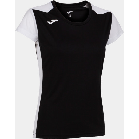 Maillot de running Femme Joma Record II Black White face