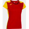Maillot de running Femme Joma Record II Red Yellow face