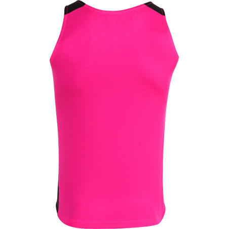 Débardeur de running Joma Record II Pink Fluor Black dos