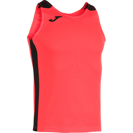 Débardeur de running Joma Record II Coral Fluor Dark Royal face