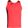 Débardeur de running Joma Record II Coral Fluor Dark Royal face