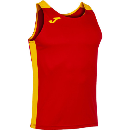 Débardeur de running Joma Record II Red Yellow face
