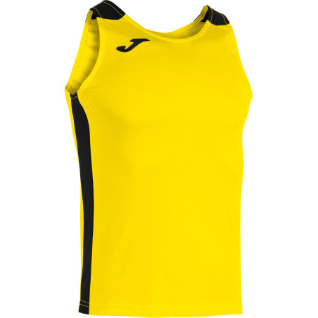 Débardeur de running Joma Record II Yellow Black face