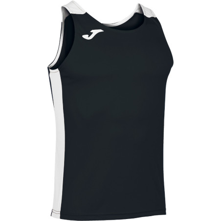 Débardeur de running Joma Record II Black White face