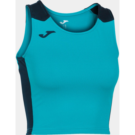 Brassière de running Joma Record II Turquoise Fluor Dark Navy face