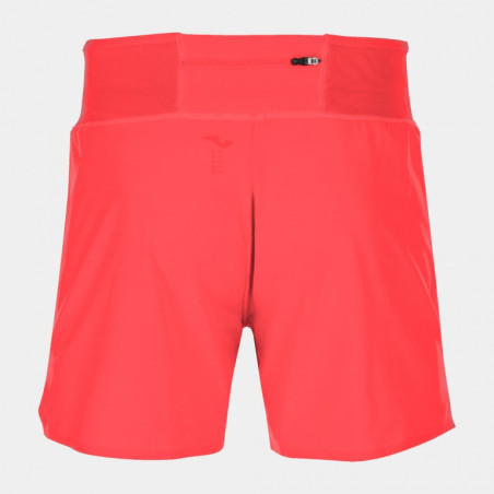 Short de trail Joma Multipoches Dark Orange Fluor dos