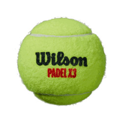 Tube de 3 balles de Padel Wilson 'X3 BALL CAN' 2