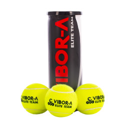 Tube de 3 balles de Padel Vibor-a ELITE TEAM