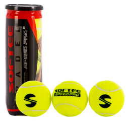 Tube de 3 balles de Padel Softee SPEED PRO