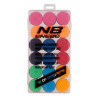 Boîte de 18 surgrips pour raquettes de Padel lisses ENEBE