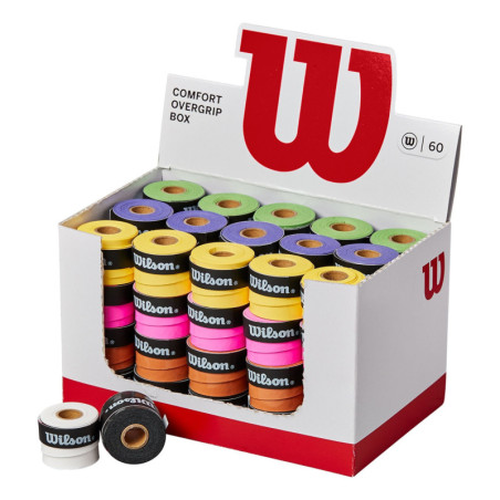 Boîte de 60 surgrips pour raquettes de Padel Wilson