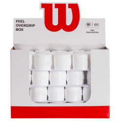 Boîte de 60 surgrips pour raquettes de Padel Wilson Perforés PRO