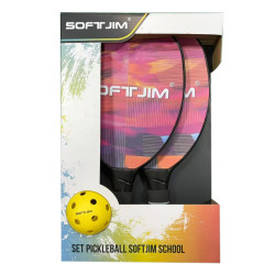 Set de 2 Raquettes + 1 balle de Pickleball SOFTJIM SCHOOL