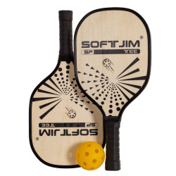 Set de 2 Raquettes + 1 balle de Pickleball SOFTJIM