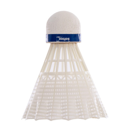 Tube de 6 vollants de badminton SOFTEE en nylon