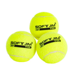 Lot de 3 balles de tennis SOFTJIM INITIATION DELUXE