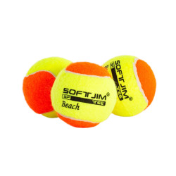 Lot de 3 balles de tennis SOFTJIM BEACH TENNIS