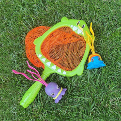 ENSEMBLE AQUATIQUE FILET DE PÊCHE+ 2 POISSONS 2