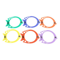 Set de 6 poissons de plongée lestés