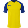 Maillot Kempa Ambition 28 Jaune Citron Bleu Roi face