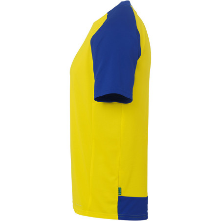 Maillot Kempa Ambition 28 Jaune Citron Bleu Roi côté