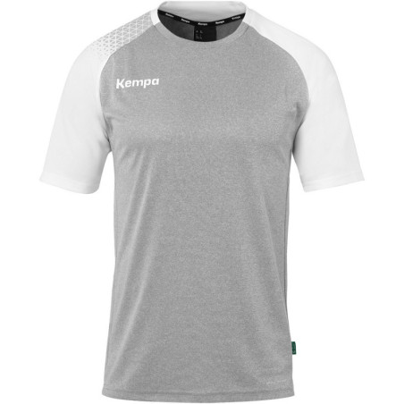Maillot Kempa Ambition 28 Gris foncé Chiné Blanc face