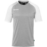 Maillot Kempa Ambition 28 Gris foncé Chiné Blanc face