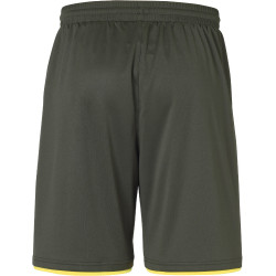 Short Club Uhlsport dark olive/jaune fluo 2