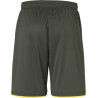 Short Club Uhlsport dark olive/jaune fluo dos