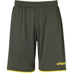 Short Club Uhlsport dark olive/jaune fluo