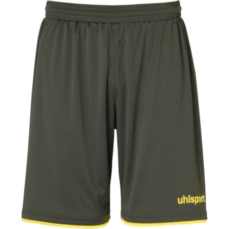 Short Club Uhlsport dark olive/jaune fluo