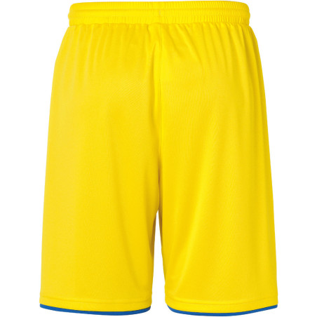Short Club Uhlsport jaune citron/azur dos