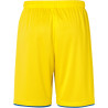 Short Club Uhlsport jaune citron/azur dos
