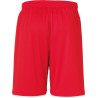 Short Club Uhlsport rouge/blanc dos