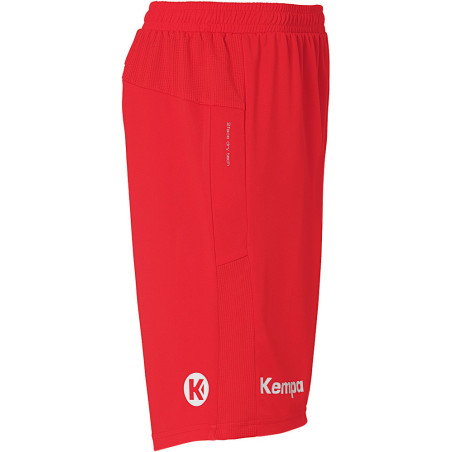 Short Kempa Performance Rouge côté