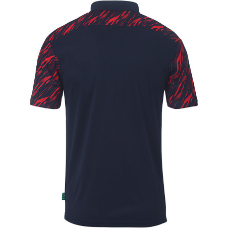 Polo Uhlsport Progressive 28 marine/rouge dos