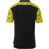 Polo Uhlsport Progressive 28 noir/jaune citron dos