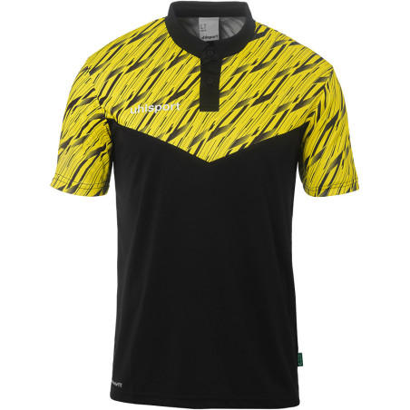 Polo Uhlsport Progressive 28 noir/jaune citron