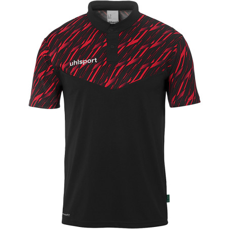 Polo Uhlsport Progressive 28 noir/rouge