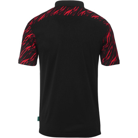 Polo Uhlsport Progressive 28 noir/rouge dos