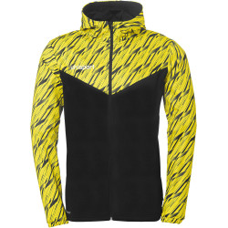 Veste à capuche Uhlsport Progressive 28 noir/jaune citron